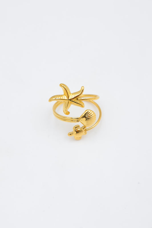 A Sea Trio ring