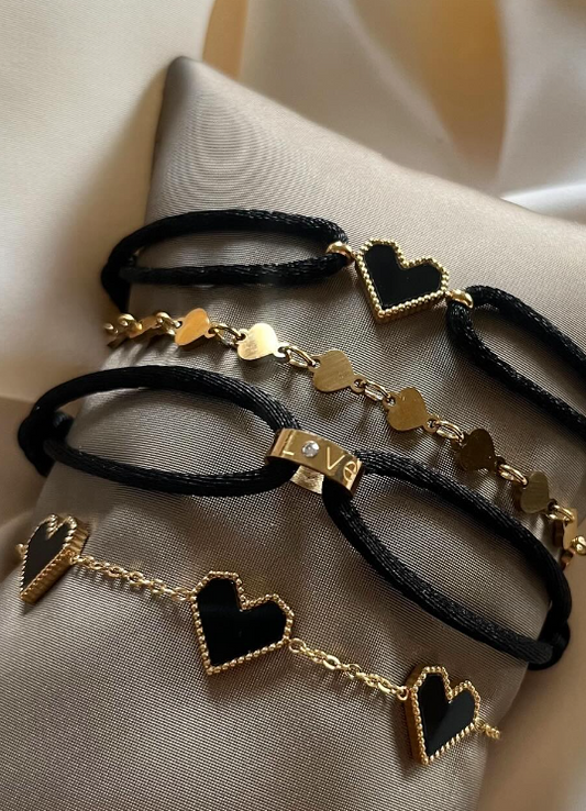 Satin Love bracelet set